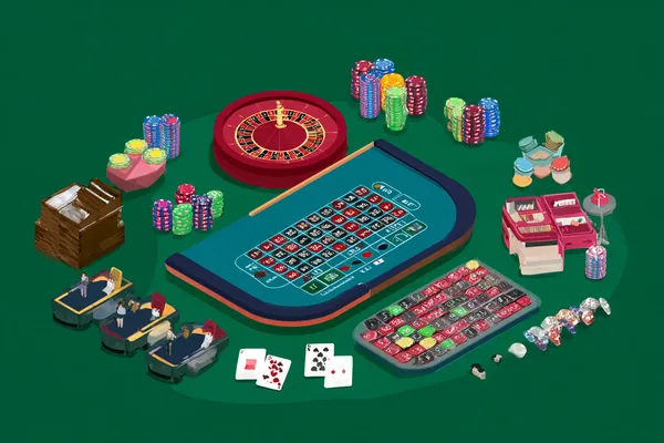 A woman smiling by bright slot machines showing lucky symbols, showcasing the exciting slot offerings at STARMAX88.